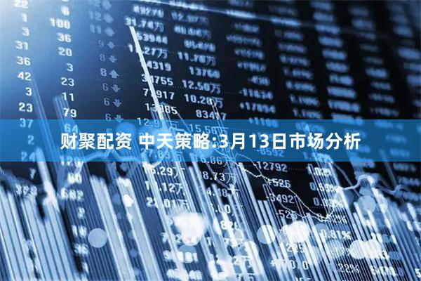财聚配资 中天策略:3月13日市场分析