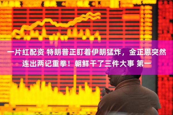 一片红配资 特朗普正盯着伊朗猛炸，金正恩突然连出两记重拳！朝鲜干了三件大事 第一